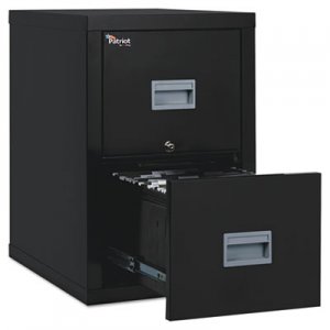 FireKing Patriot Insulated Two-Drawer Fire File, 17-3/4w x 25d x 27-3/4h, Black FIR2P1825CBL 2P1825-CBL