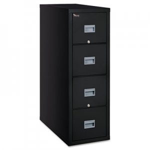 FireKing Patriot Insulated Four-Drawer Fire File, 20-3/4w x 31-5/8d x 52-3/4h, Black FIR4P2131CBL