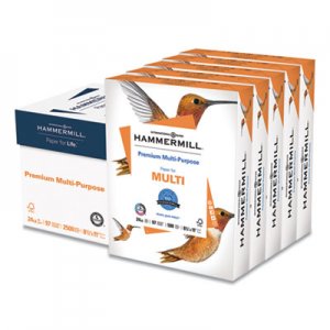 Hammermill Premium Multipurpose Paper, 24lb, 8-1/2 x 11, White, 500/RM, 5 RM/CT HAM105810 10581-0