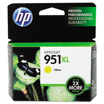 HP 951XL, (CN048AN) High Yield Yellow Original Ink Cartridge HEWCN048AN CN048AN