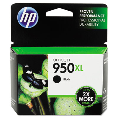HP 950XL, (CN045AN) High Yield Black Original Ink Cartridge HEWCN045AN CN045AN