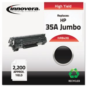 Innovera Remanufactured CB435A(J) (35AJ) Extra High-Yield Toner, Black IVRB435J