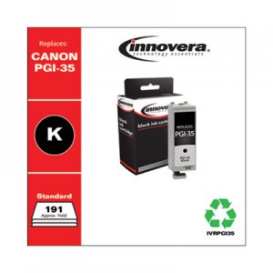 Innovera Remanufactured 1509B002 (PGI-35) Ink, Black IVRPGI35