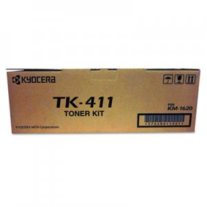 Kyocera TK411 Toner, 15,000 Page-Yield, Black KYOTK411 TK411