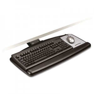 3M Sit/Stand Easy Adjust Keyboard Tray, Standard Platform, 25 1/2w x 12d, Black MMMAKT170LE AKT170LE