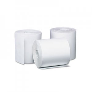 PM Company Preprinted Single Ply Thermal Cash Register/POS Roll, 3 1/8" x 230 ft, Wht, 8/Pk PMC05217
