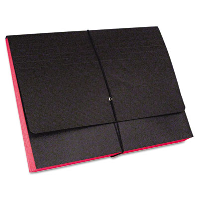 Fusion Clutch Organizer, 1 3/4" Exp, Letter, Black/Red, 10/BX S84681 SJPS84681