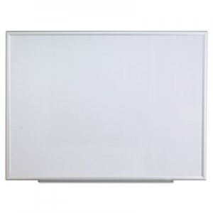 Genpak Dry Erase Board, Melamine, 48 x 36, Aluminum Frame UNV44636