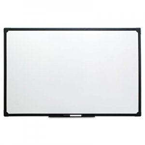 Genpak Dry Erase Board, Melamine, 48 x 36, Black Frame UNV43629