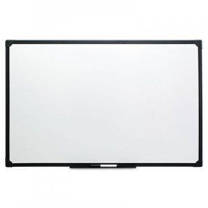 Genpak Dry Erase Board, Melamine, 36 x 24, Black Frame UNV43628