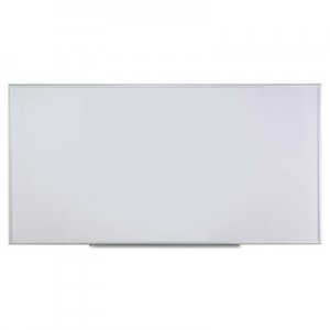 Genpak Dry Erase Board, Melamine, 96 x 48, Satin-Finished Aluminum Frame UNV43627