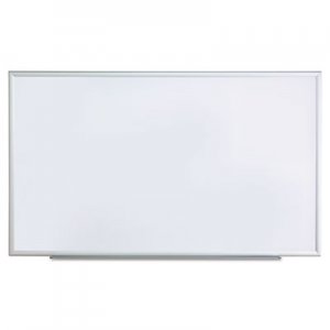 Genpak Dry Erase Board, Melamine, 60 x 36, Satin-Finished Aluminum Frame UNV43625