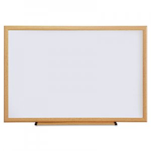 Genpak Dry Erase Board, Melamine, 36 x 24, Oak Frame UNV43619