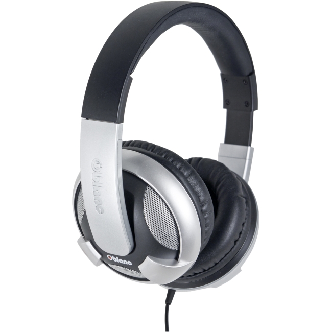 SYBA Multimedia Oblanc U.F.O. Silver Subwoofer Headphone w/In-line Microphone OG-AUD63053