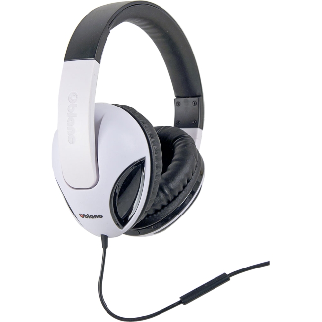 SYBA Multimedia Oblanc Cobra White Stereo Headphone W/In-line Microphone OG-AUD63039