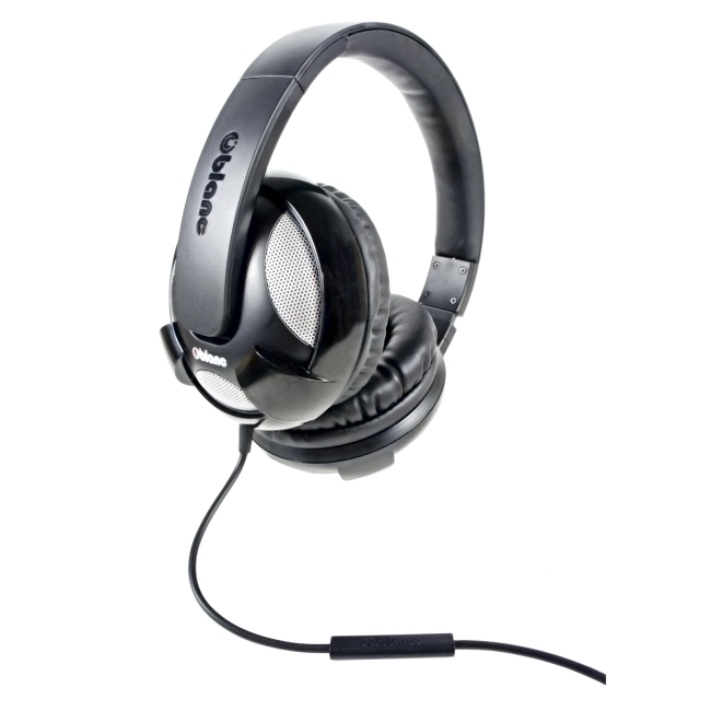 SYBA Multimedia Oblanc U.F.O. Black Stereo Headphone W/In-line Microphone OG-AUD63042