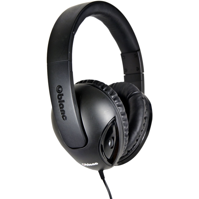 SYBA Multimedia Oblanc Cobra Black Subwoofer Headphone W/In-line Microphone OG-AUD63048