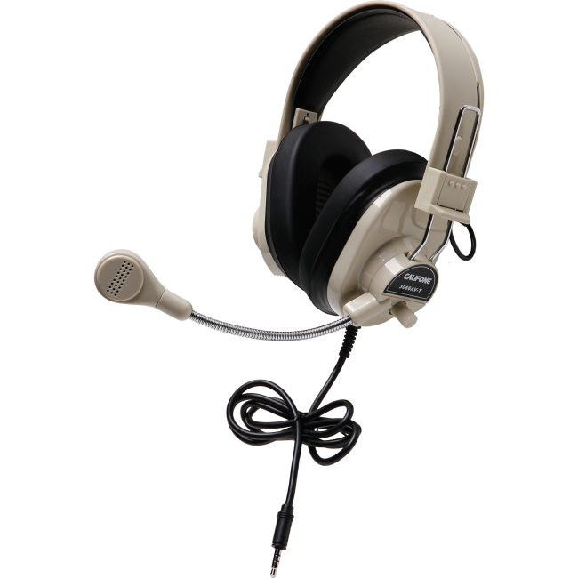 Califone Deluxe Stereo Headset with To Go Plug 3066AVT