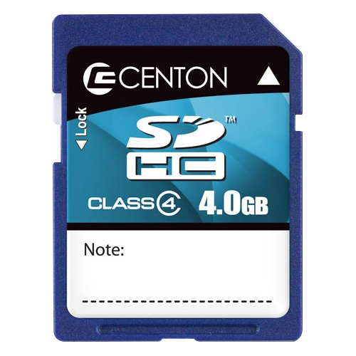 Centon 4GB microSD High Capacity (microSDHC) Card - Class 4 S1-MSDHC4-4G
