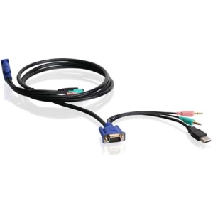 Iogear 6ft VGA USB Audio / Mic KVM Cable G2L5102U
