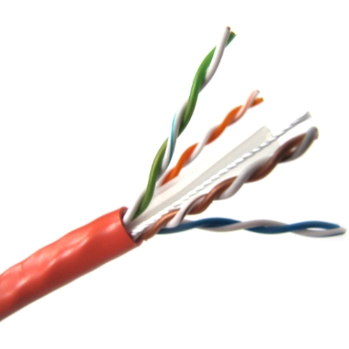 Weltron 1000ft Cat6 UTP 550 MHz Solid PVC CMR Cable - Orange T2404L6-OR