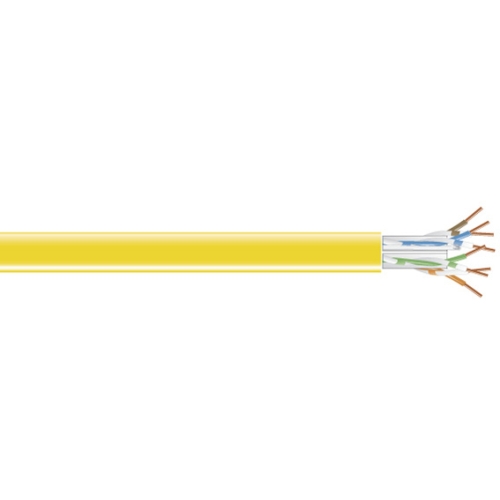 Black Box CAT5e Value Line Solid Bulk Cable, CM, 1000-ft. (304.8-m), Yellow C5E-CM-SLD-YL