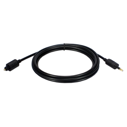 QVS Toslink to MiniToslink Digital/SPDIF Optical Audio Cable FCTKM-10