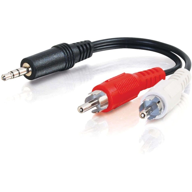 C2G 3ft Value Series One 3.5mm Stereo Male To Two RCA Stereo Male Y-Cable 39942