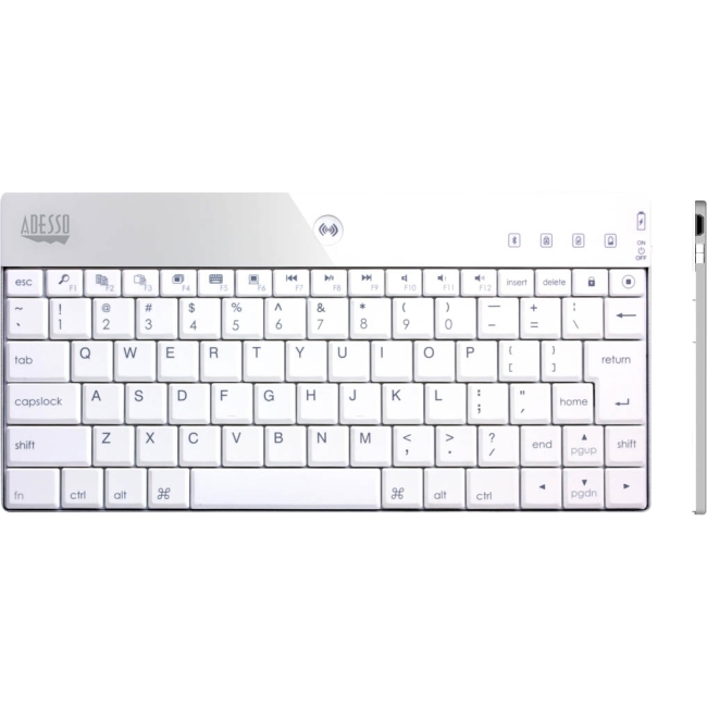 Adesso Bluetooth Mini Keyboard 1000 for iPad WKB-1000BW