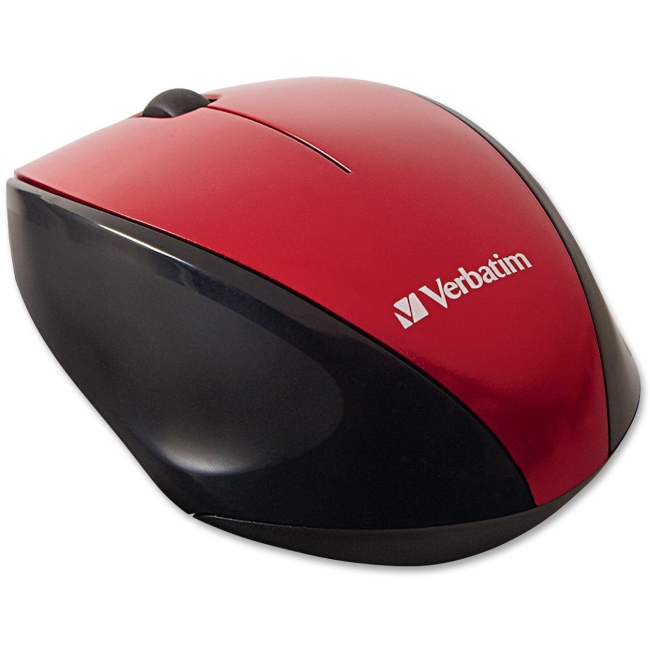 Verbatim Wireless Multi-Trac Blue LED Optical Mouse - Red 97995