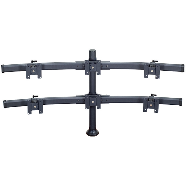 Premier Mounts 2 Triple Curved Mounts Bow on 28" Tube with Grommet Base MM-BH286