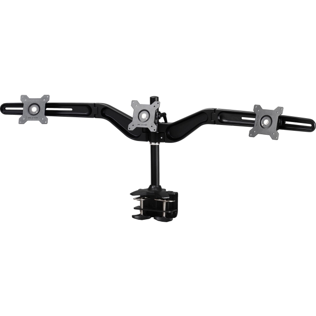 Amer Mounts Clamp Based Triple Monitor Mount. Up to 24", 17.6lb monitors AMR3C