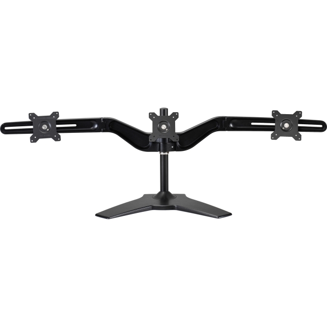 Amer Mounts Stand Based Triple Monitor Mount Up to 24", 17.6lb Monitors AMR3S