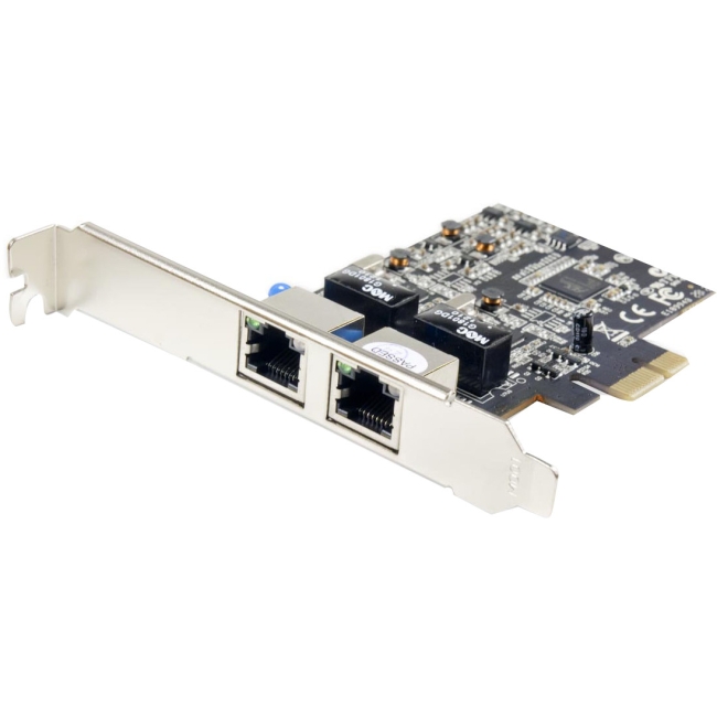 SYBA Multimedia Dual Port Gigabit Ethernet Network PCI-e Controller Card SY-PEX24028