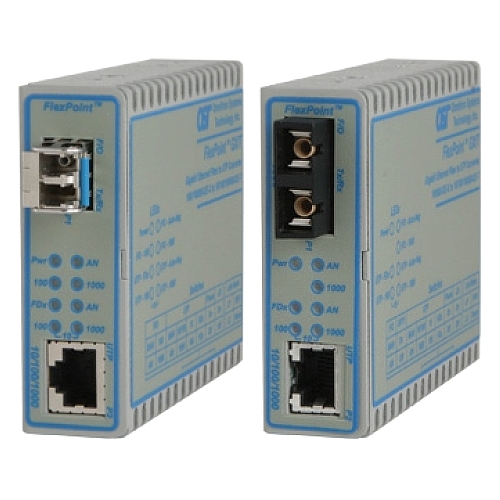 Omnitron FlexPoint 10/100/1000 UTP to 100/1000X Fiber Ethernet Media Converter 4707-0 GX/T