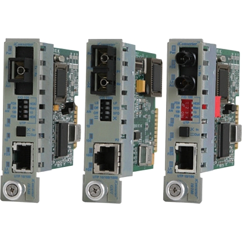 Omnitron 10/100BASE-T UTP to 100BASE-X Ethernet Media Converter 8386-0