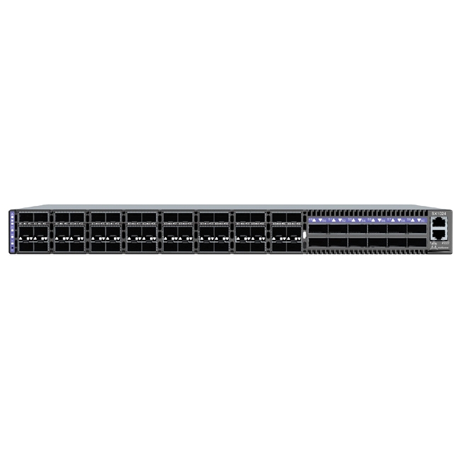Mellanox 48 Port 10GbE + 12 Port 40/56GbE SDN Switch System MSX1024B-1BFS SX1024