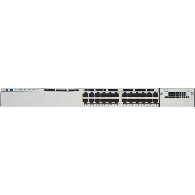 Cisco Catalyst 3750X 24 Port GE SFP IP Base Refurbished WS-C3750X-24S-S-RF WS-C3750X-24S-S