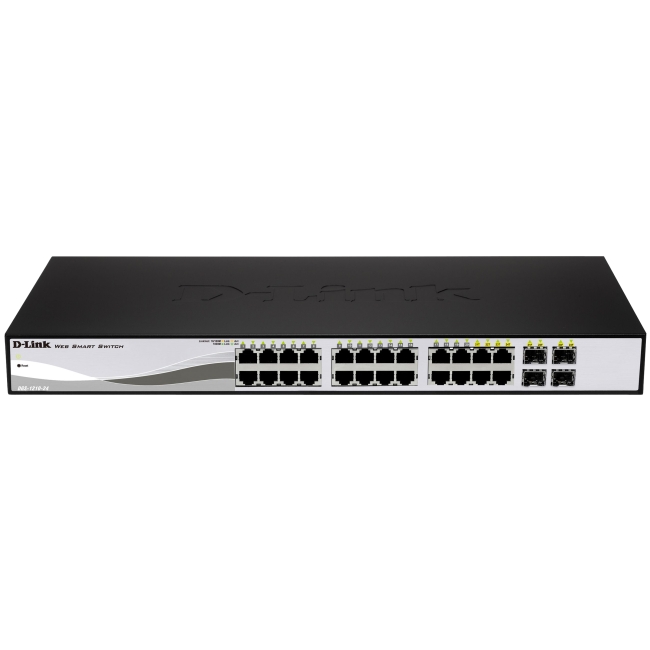 D-Link 28 Port PoE Gigabit Smart Switch Including 4 Combo SFP Ports DGS-1210-28P