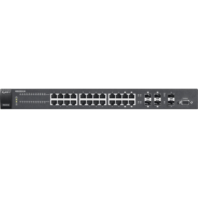 ZyXEL 24-Port GbE Smart Managed Switch with 10GbE Uplink XGS1910-24