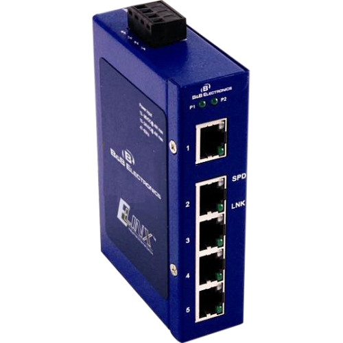 B+B Ethernet Unmanaged Switch, 5-Port, 10/100 ESW205