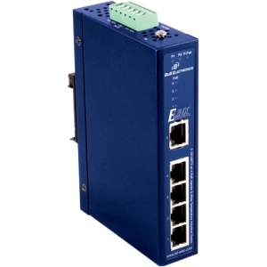 B+B 5 Port Industrial Ethernet Switch with 4 PoE Injector Ports EIRP305-T