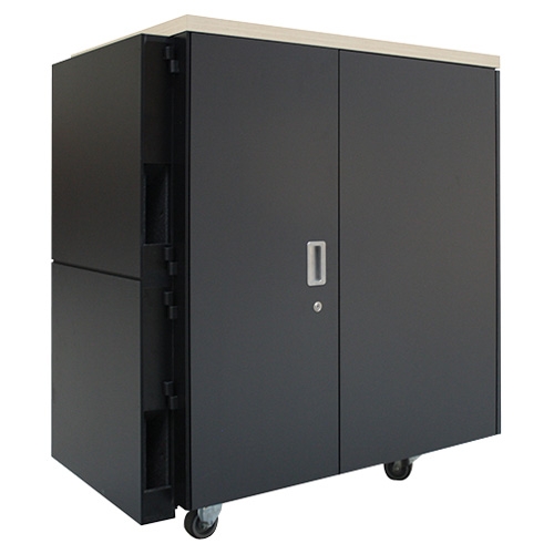 APC NetShelter CX 24U Secure Soundproof Server Room in a Box Enclosure International AR4024IA