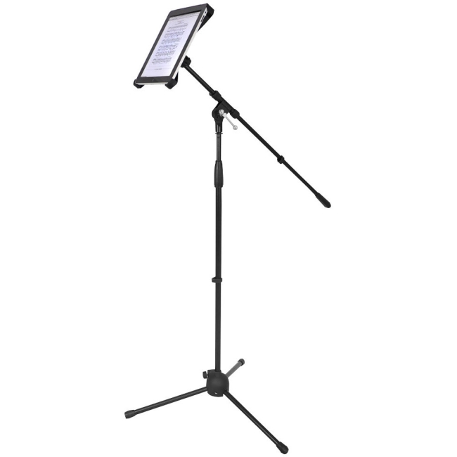 PylePro Multimedia Microphone Stand With Adapter for iPad 2 (Adjustable for Compatibility w/iPad 1) PMKSPAD1