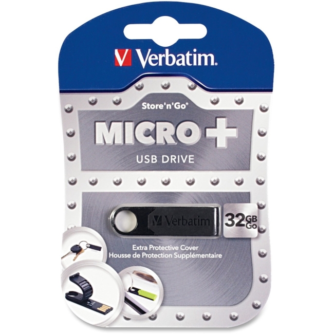 Verbatim Store 'n' Go Micro USB Drive Plus - 32GB Blk 97763