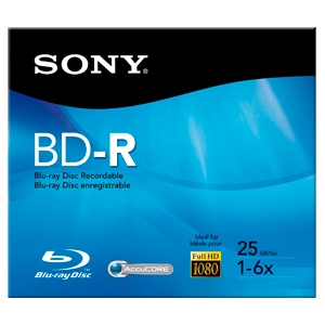 Sony Blu-ray Recordable Media BNR25R3H/2