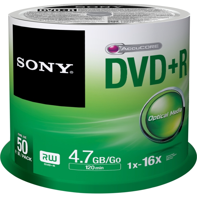 Sony DVD Recordable Media 50DPR47SP