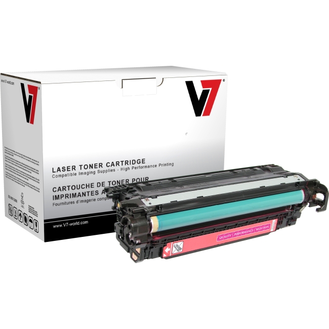V7 Magenta Toner Cartridge, Magenta For HP Color LaserJet CM3530 MFP, CM3530FS M THM23525