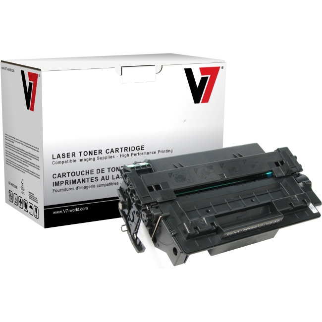 V7 Black Toner Cartridge (Ultra High Yield) For HP LaserJet 2410, 2420, 2420D, 2 THK26511JX