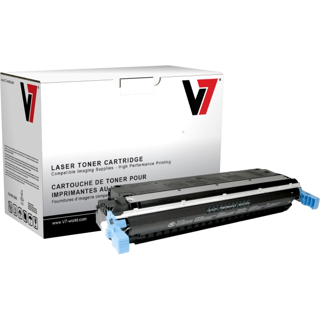V7 Black Toner Cartridge, Black For HP Color LaserJet 5500, 5500DN, 5500DTN, 550 THK29730A